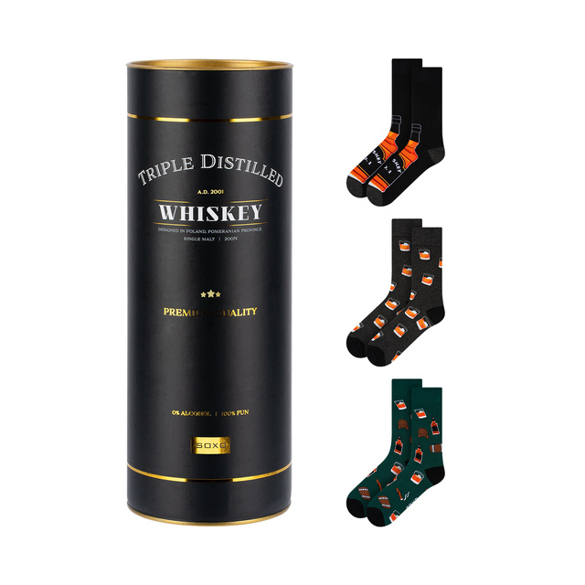 Juego de 3 calcetines coloridos para hombre SOXO GOOD STUFF Whisky